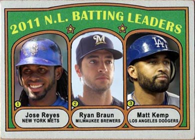 1972 Jose Reyes (2011 N.L. Batting Leaders)