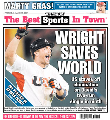 WRIGHT SAVES WORLD